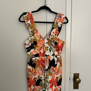 Zara Multicolor Floral Skort Romper